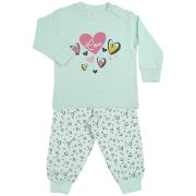 Fun2wear meisjes pyjama 'New heart' mint